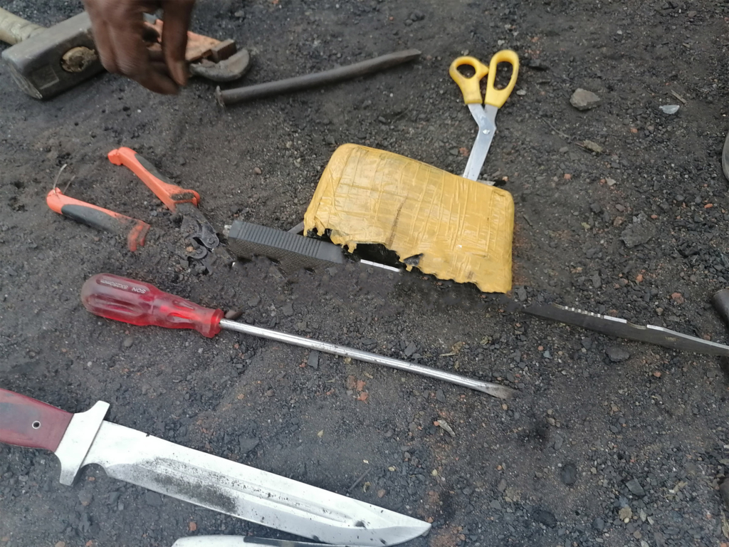 Police arrest suspected criminals in swoop, retrieve weapons in Kumasi Aboabo swoop www.myjoyonline.com