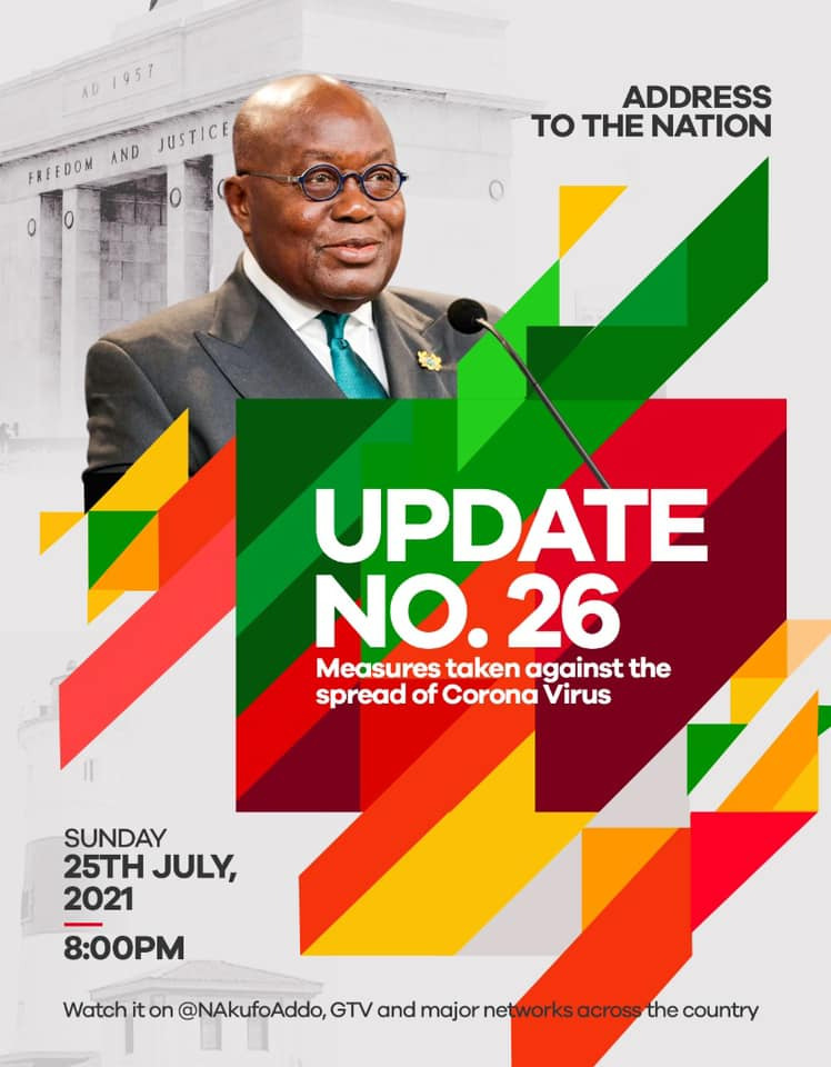 Akufo-Addo to address the nation as Covid-19 cases hit 100k
