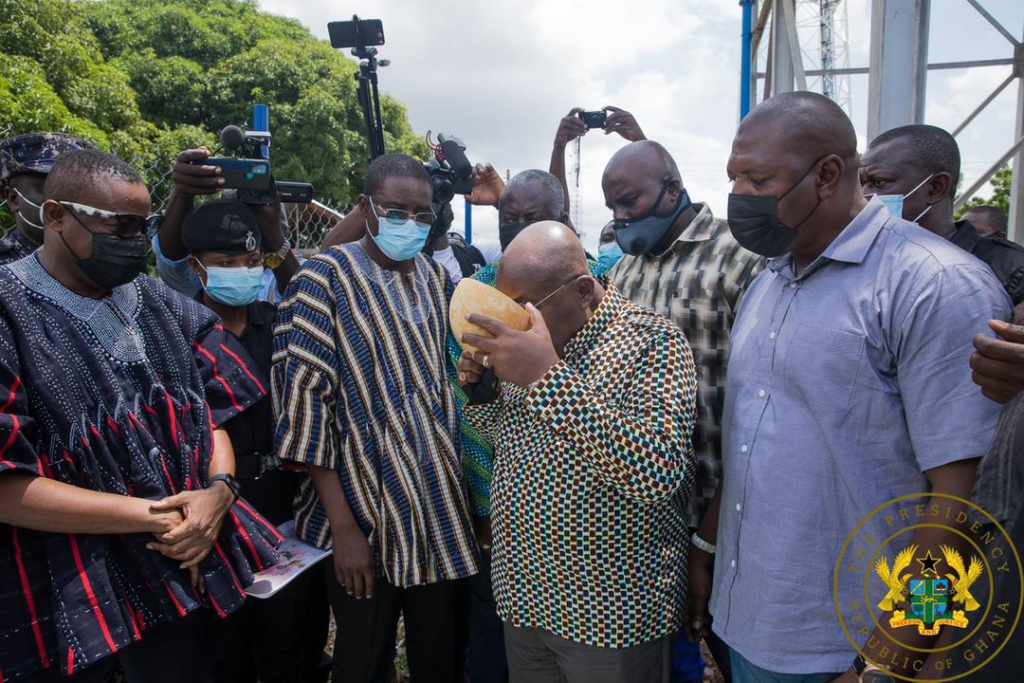 Akufo-Addo commissions Salaga Water Supply Project; Salaga astroturf pitch