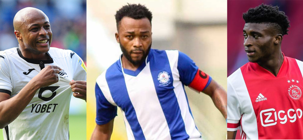 Andre Ayew, Kudus Mohammed and Gladson Awako battle for Ghana Footballer of the Year Award