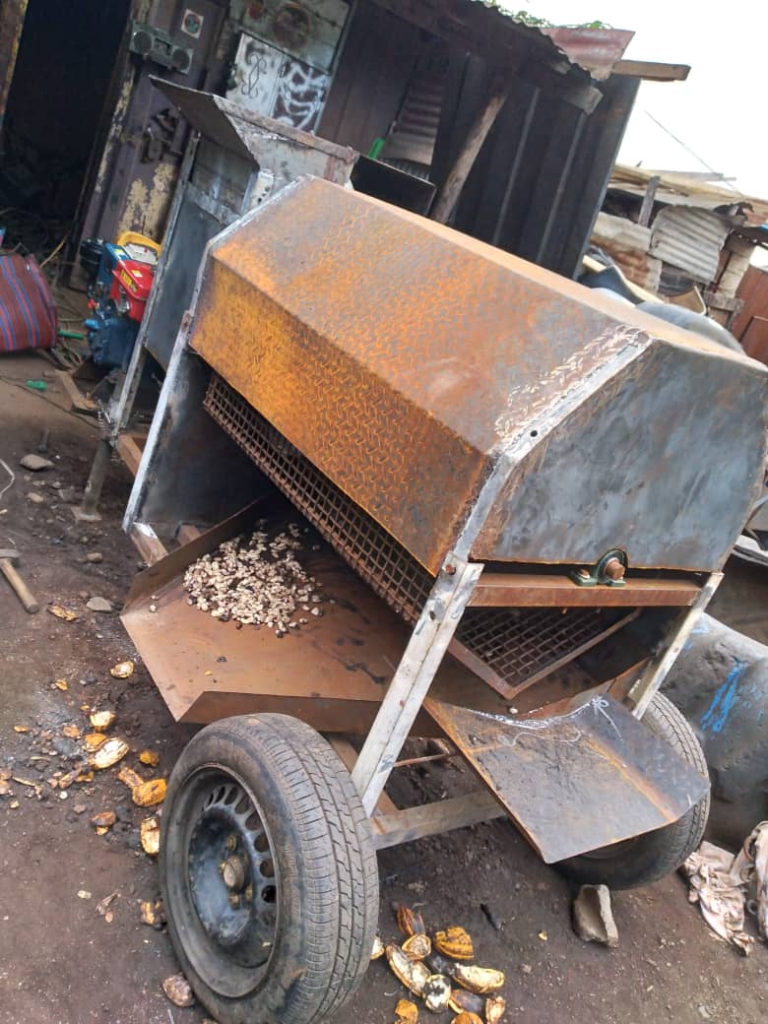 Kufuor Scholar invents cocoa pod breaking machine