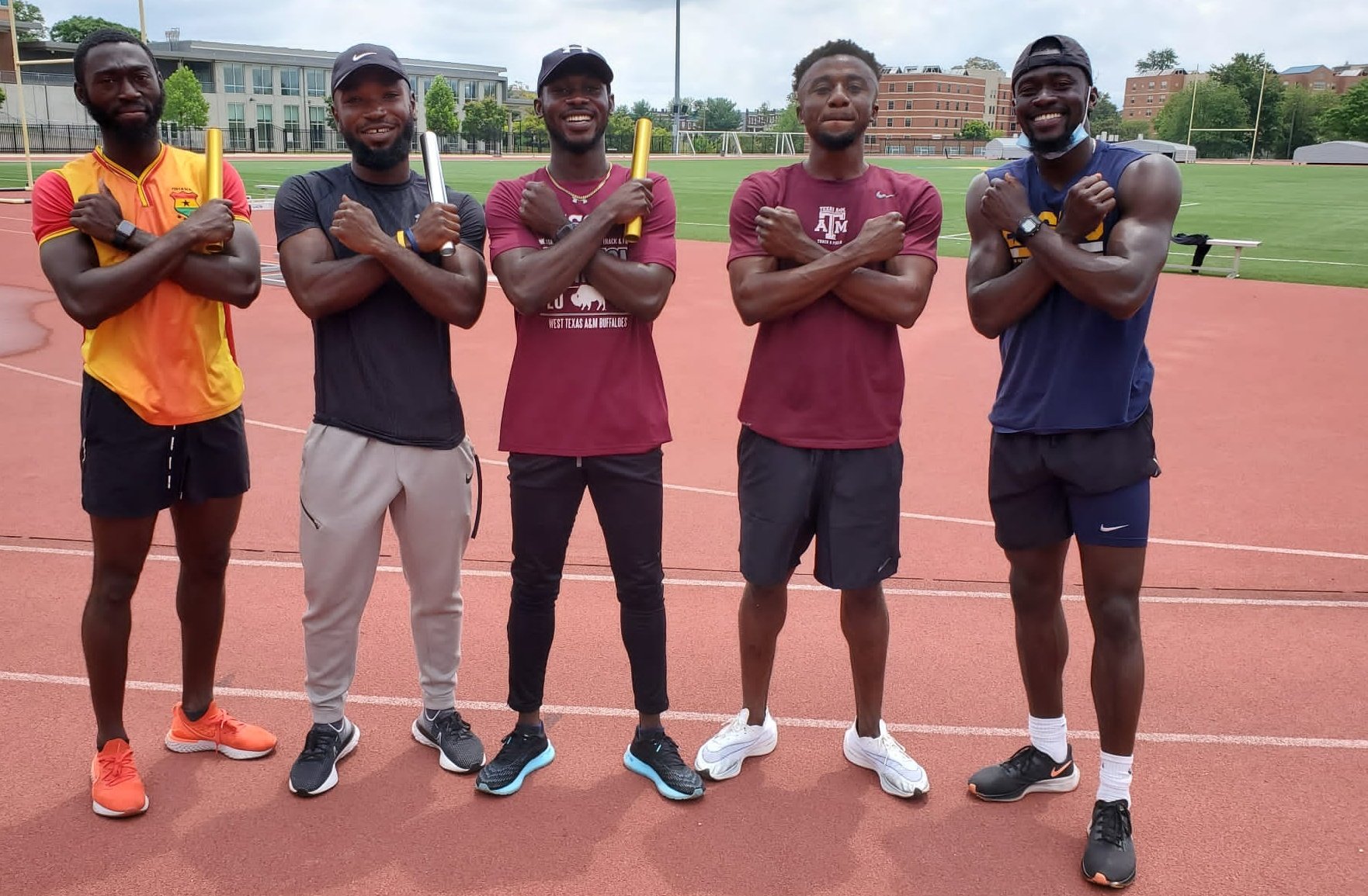 ‘I feel at home’ Sprinters on Ghana’s track and field team train in