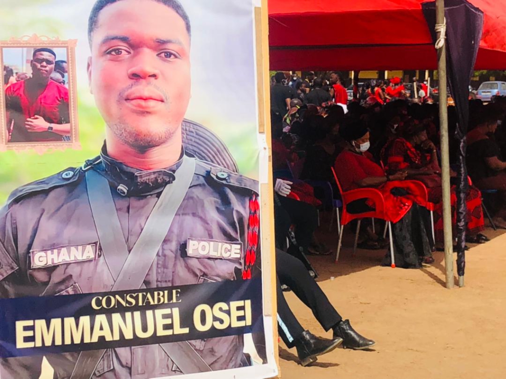 Photos: Police officer killed in Jamestown bullion van attack buried