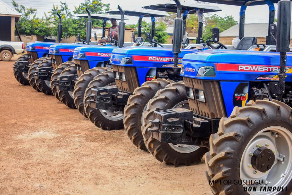 Gushegu MP supports establishment of Agricultural Mechanization Centre with brand new tractors