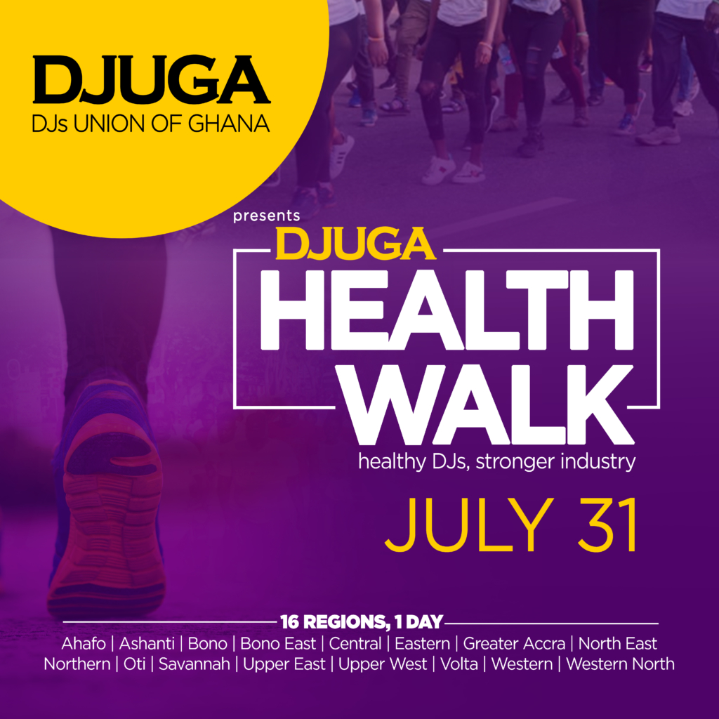 DJs Union Of Ghana to hold health walk on July 31