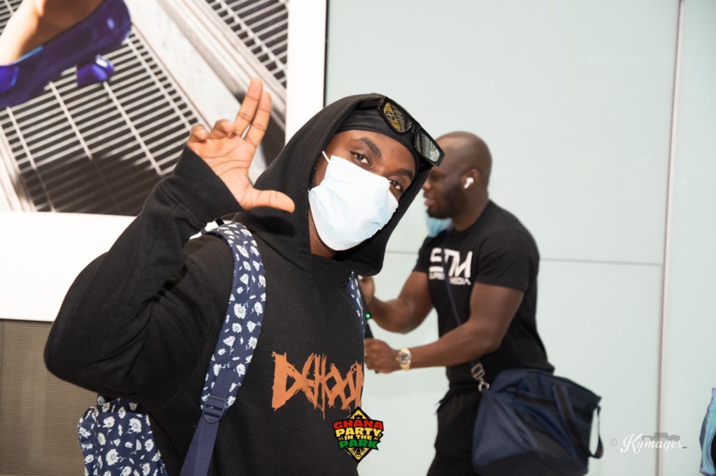 Joy Entertainment host, Kofi Jamar, DJ Mensah, others arrive in London for 'Ghana Party in the Park'