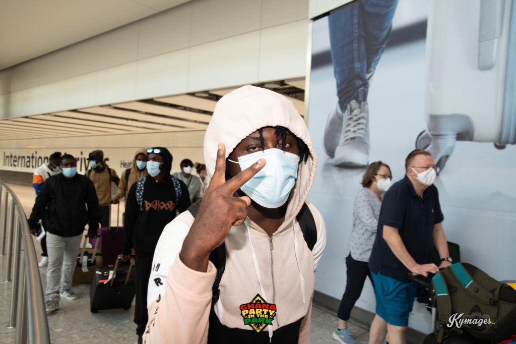 Joy Entertainment host, Kofi Jamar, DJ Mensah, others arrive in London for 'Ghana Party in the Park'