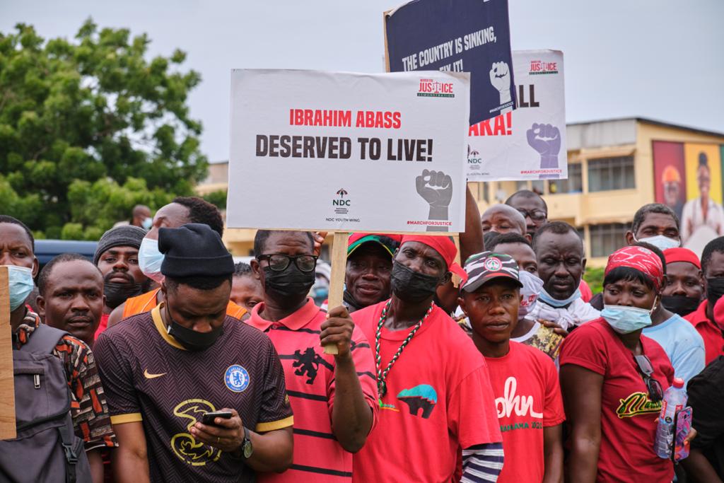 Photos: Onward marching NDC supporters walking for justice