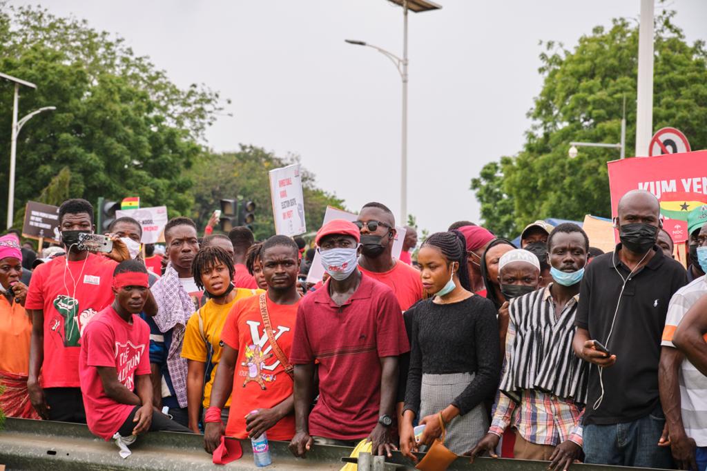 Photos: Onward marching NDC supporters walking for justice