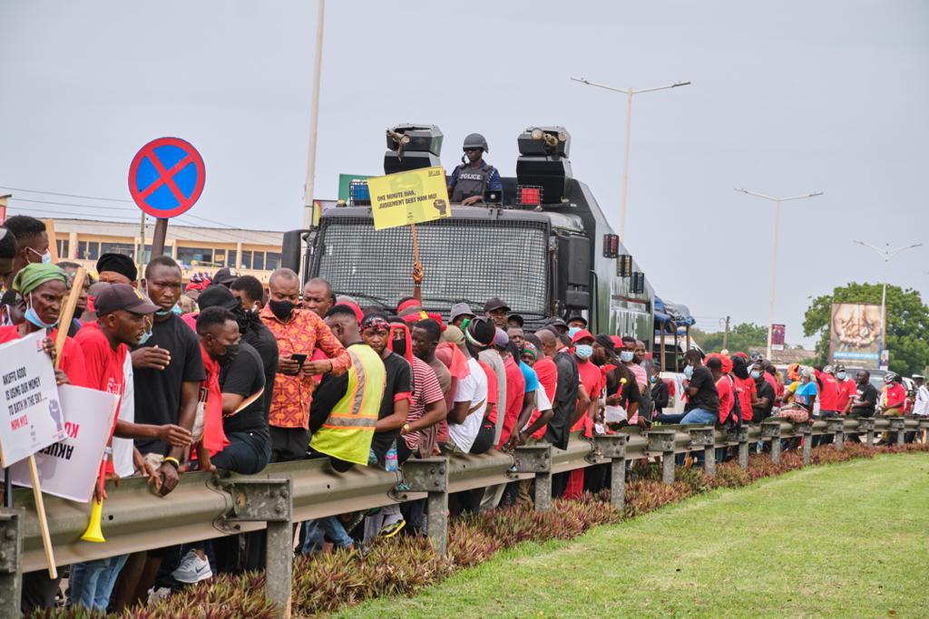 Photos: Onward marching NDC supporters walking for justice