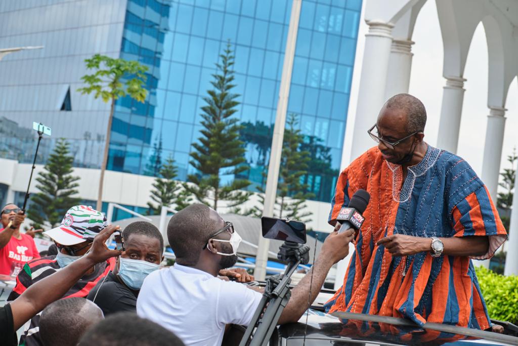 Photos: Onward marching NDC supporters walking for justice