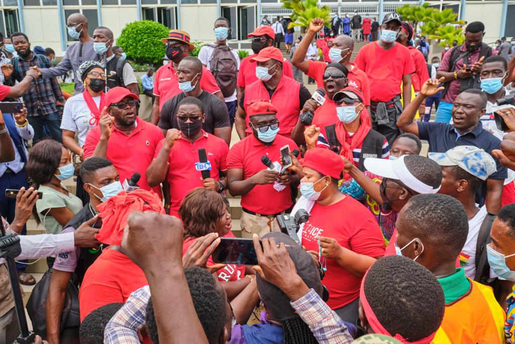 Photos: Onward marching NDC supporters walking for justice