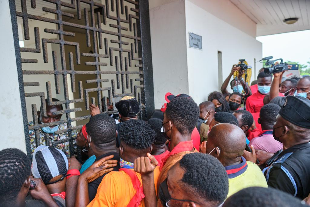 Photos: Onward marching NDC supporters walking for justice