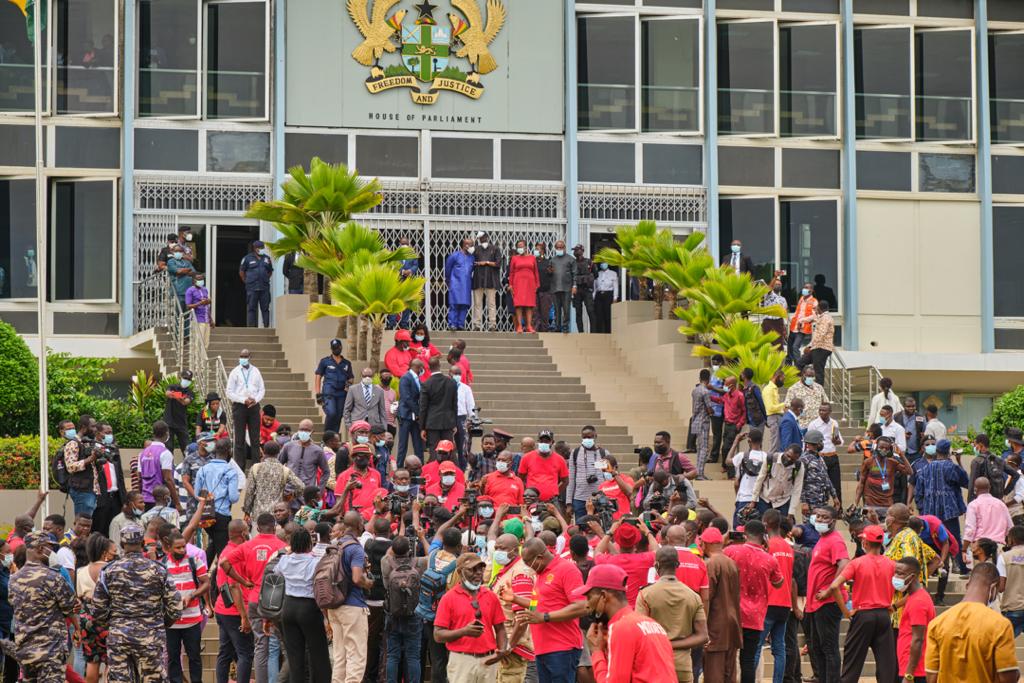 Photos: Onward marching NDC supporters walking for justice