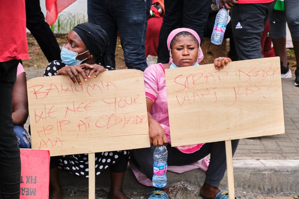 Photos: Onward marching NDC supporters walking for justice