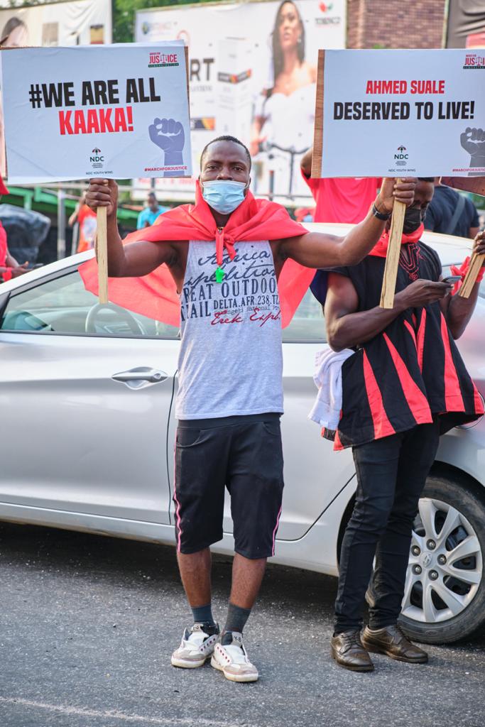 Photos: Onward marching NDC supporters walking for justice