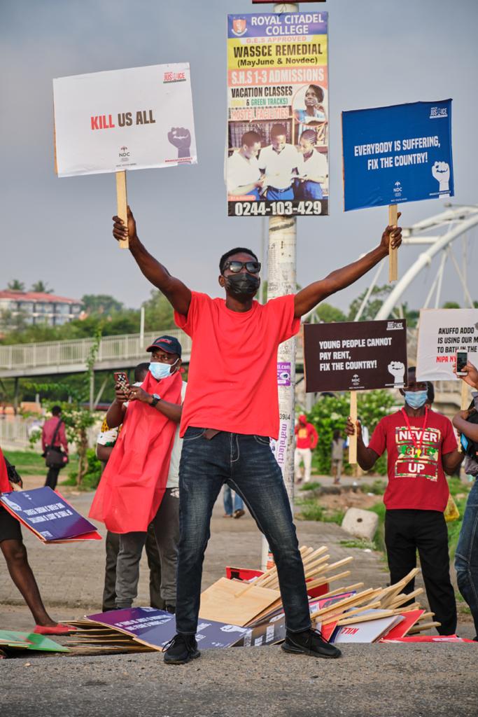 Photos: Onward marching NDC supporters walking for justice