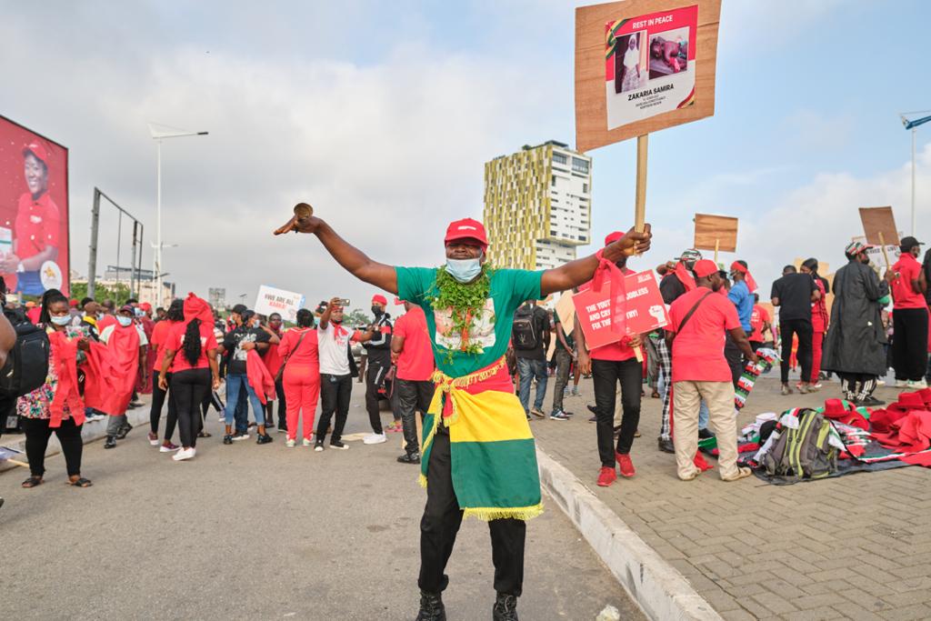 Photos: Onward marching NDC supporters walking for justice