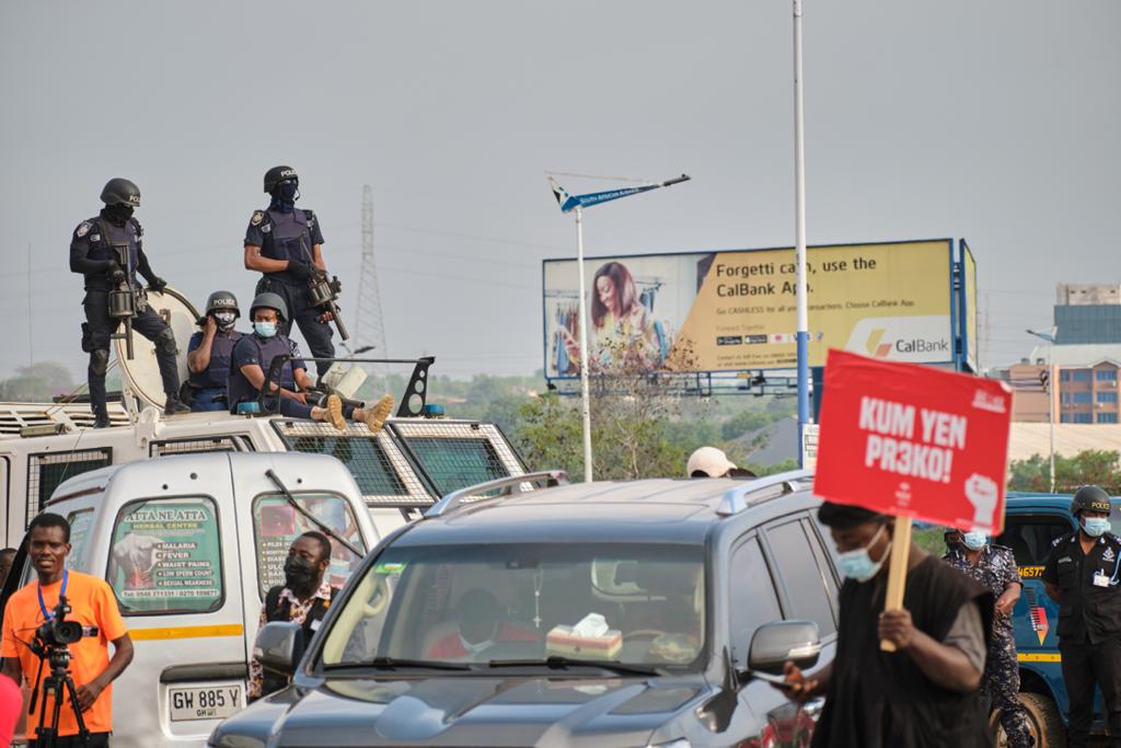 Photos: Onward marching NDC supporters walking for justice