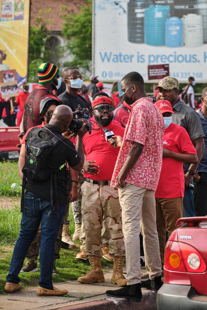 Photos: Onward marching NDC supporters walking for justice