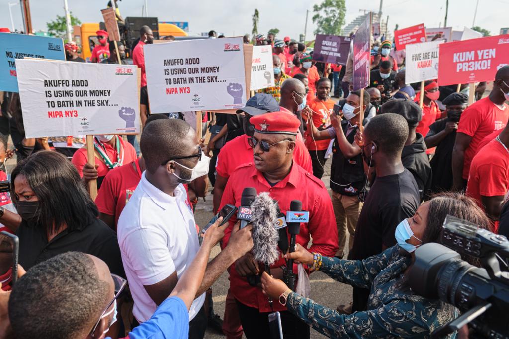 Photos: Onward marching NDC supporters walking for justice