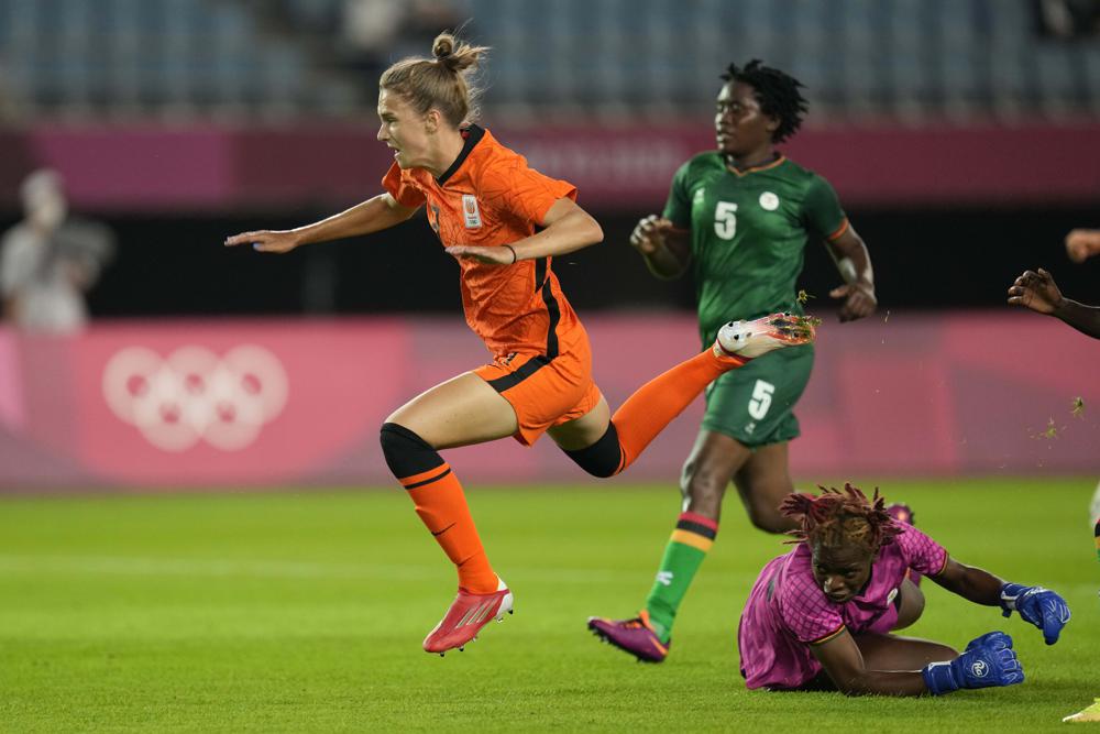 Tokyo 2020: Netherlands hit TEN past Zambia in Olympic women's football