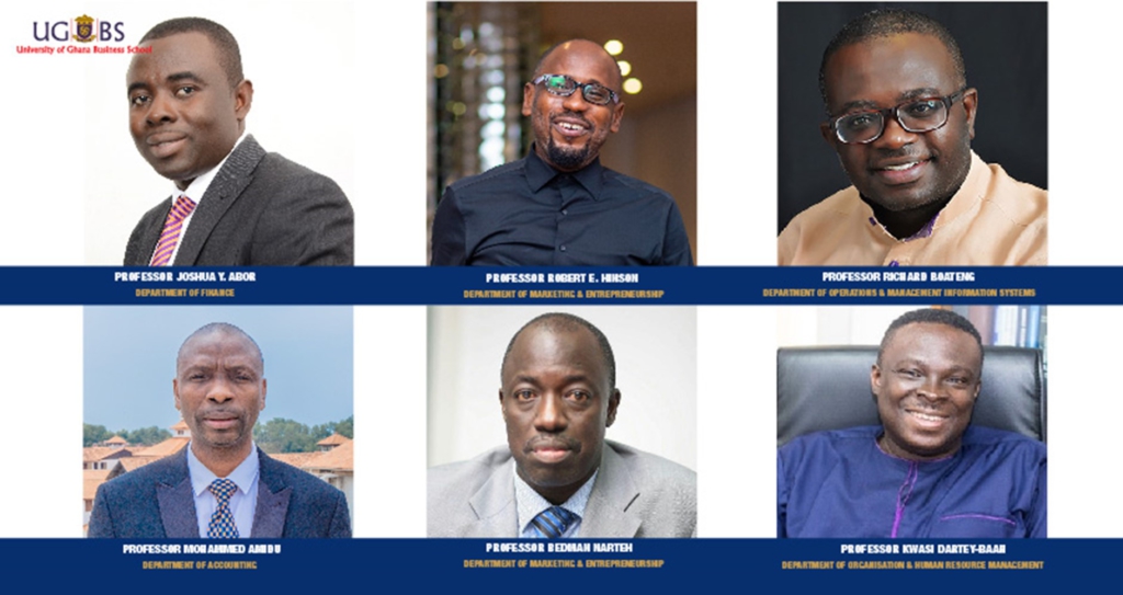 6 UGBS professors named among Ghana's top 100 lecturers 6 UGBS professors named among Ghana's top 100 lecturers