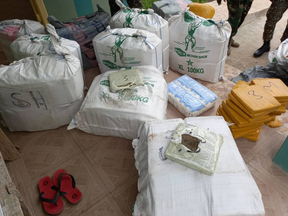 Ghana Immigration Service intercepts 607 parcels of suspected Indian hemp at Wli Todzi