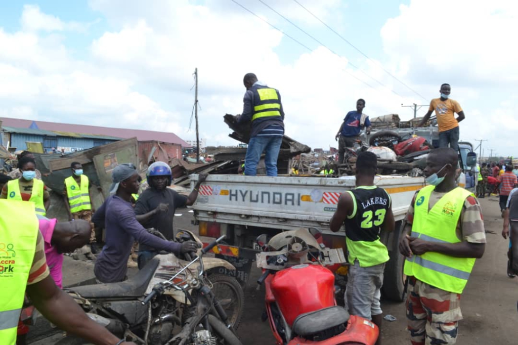 Photos: Agbogbloshie onion sellers relocated to Adjen Kotoku