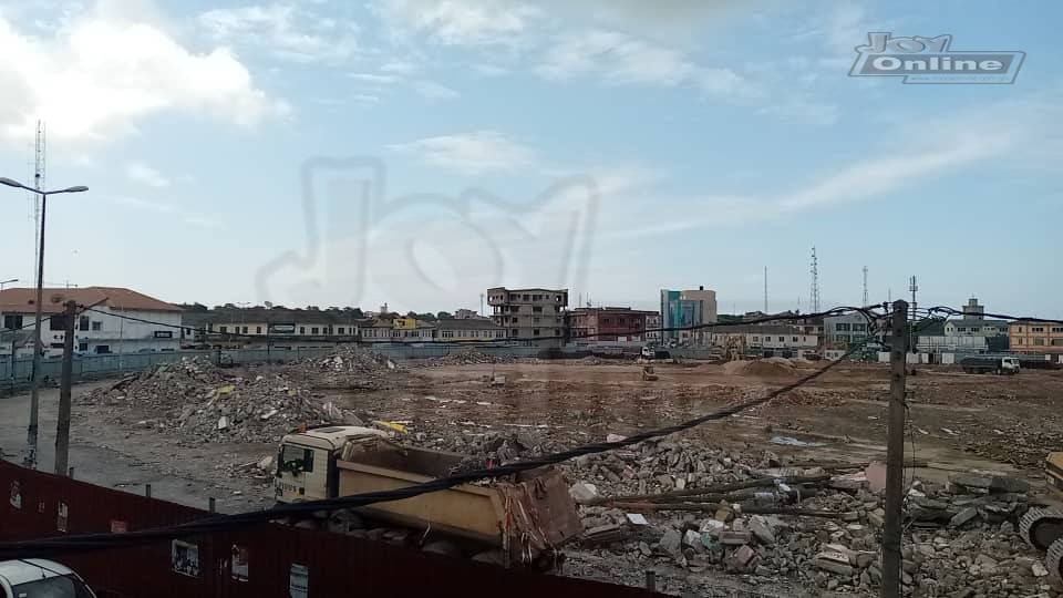 Takoradi Market Circle pulled down Takoradi Market Circle pulled down