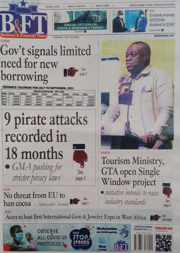 Today's front pages: Tuesday, July 13, 2021
