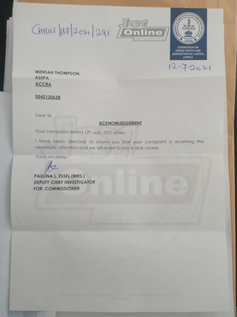 Alleged $5m bribe against CJ: Petition receiving the necessary attention - CHRAJ Alleged $5m bribe against CJ: Petition receiving the necessary attention - CHRAJ
