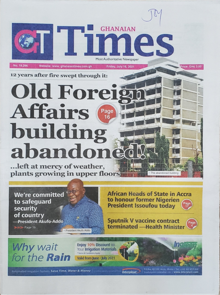 Today's frontpages: Friday, July 16, 2021 Today's frontpages: Friday, July 16, 2021