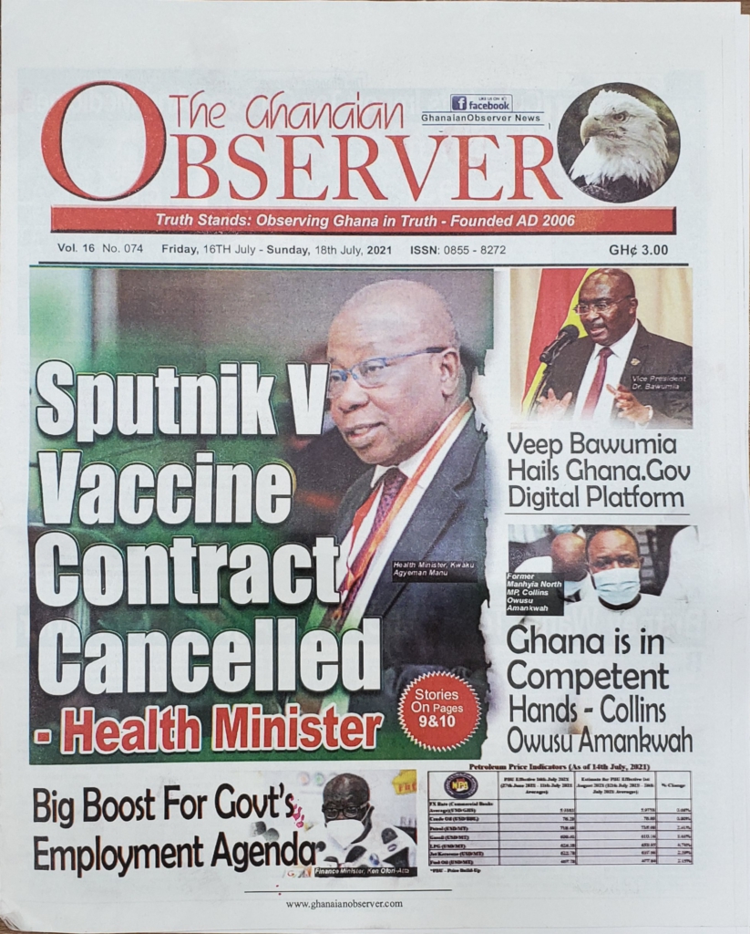 Today's frontpages: Friday, July 16, 2021 Today's frontpages: Friday, July 16, 2021