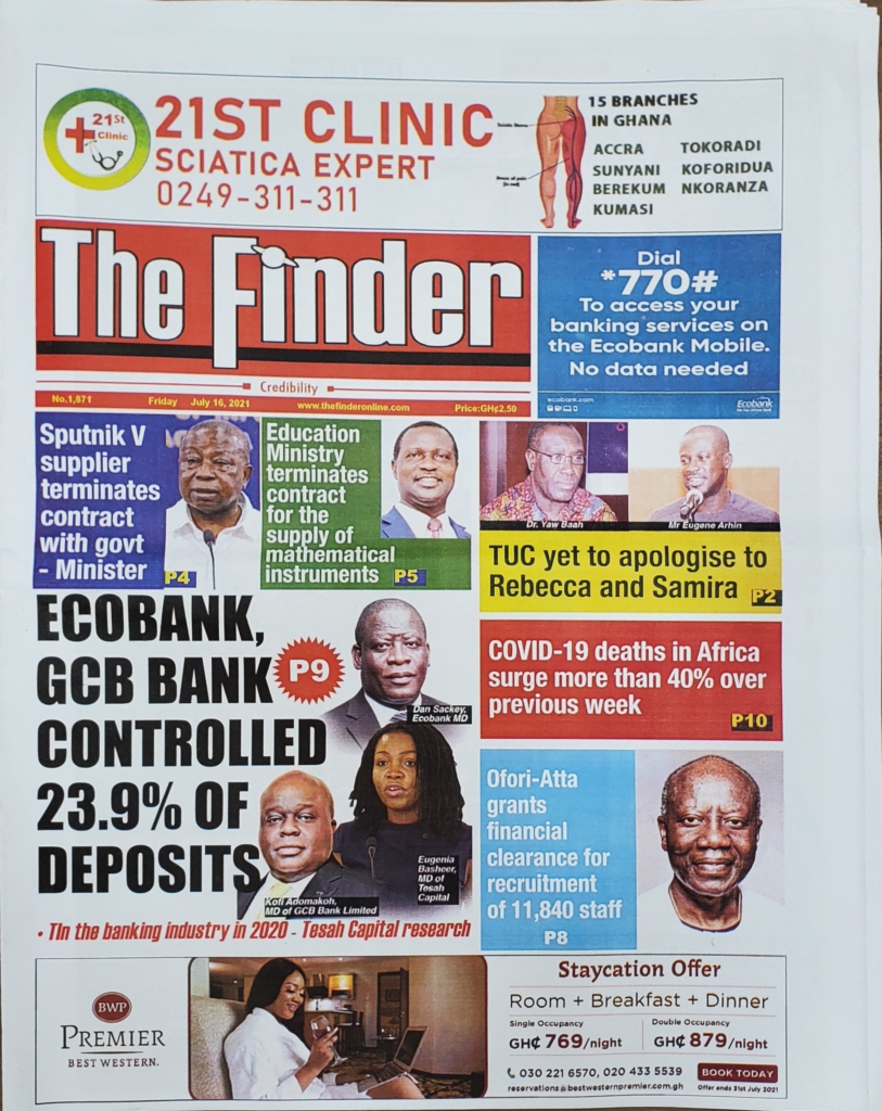 Today's frontpages: Friday, July 16, 2021 Today's frontpages: Friday, July 16, 2021