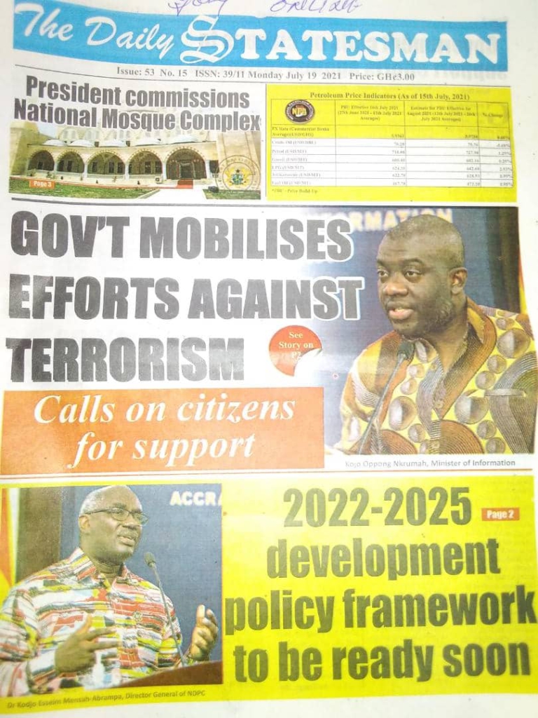 Today’s front pages: Monday, July 19, 2021 Today’s front pages: Monday, July 19, 2021