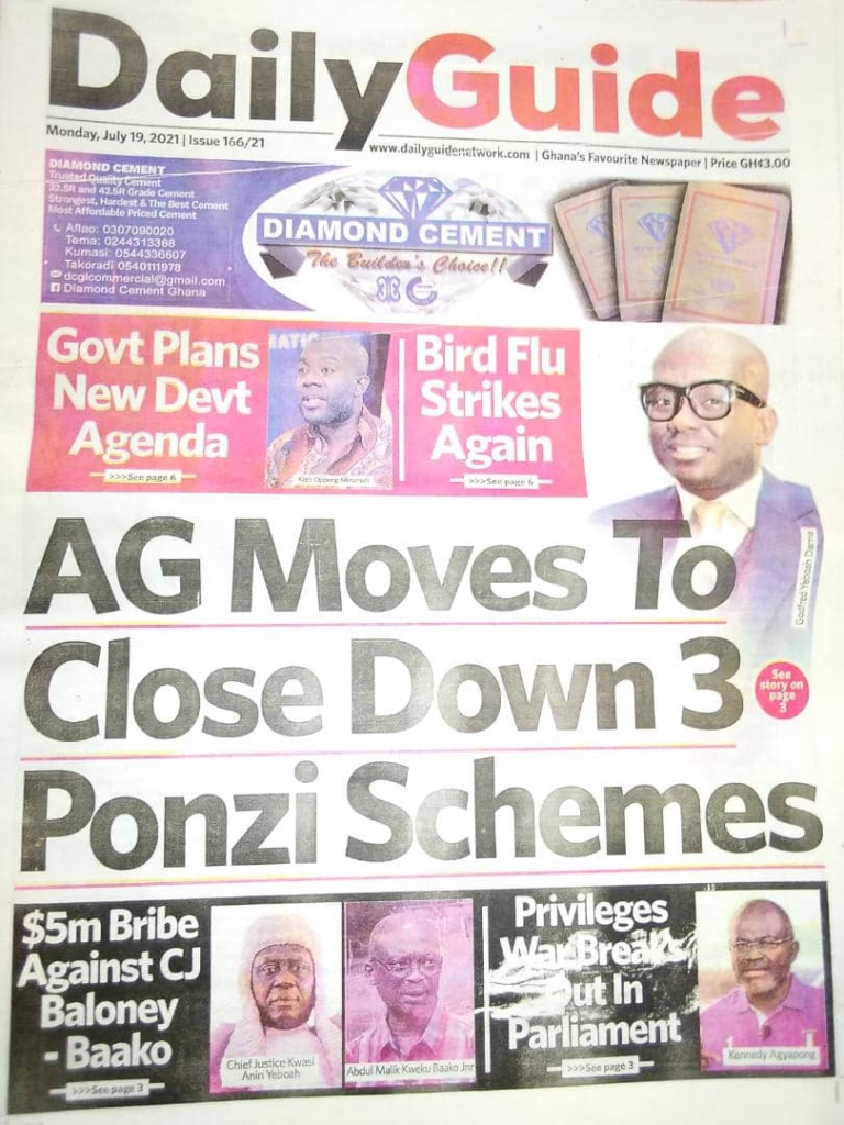 Today’s front pages: Monday, July 19, 2021 Today’s front pages: Monday, July 19, 2021