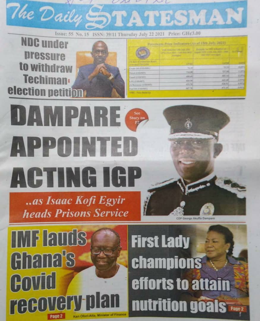Today's frontpages: Thursday, July 22, 2021 Today's frontpages: Thursday, July 22, 2021
