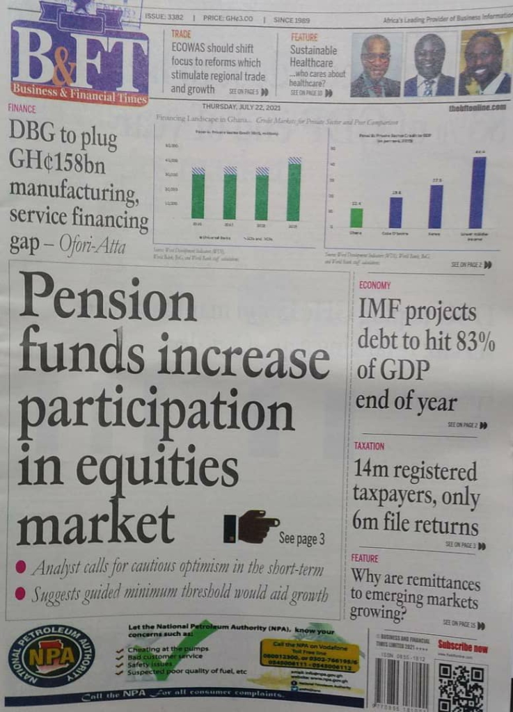 Today's frontpages: Thursday, July 22, 2021 Today's frontpages: Thursday, July 22, 2021