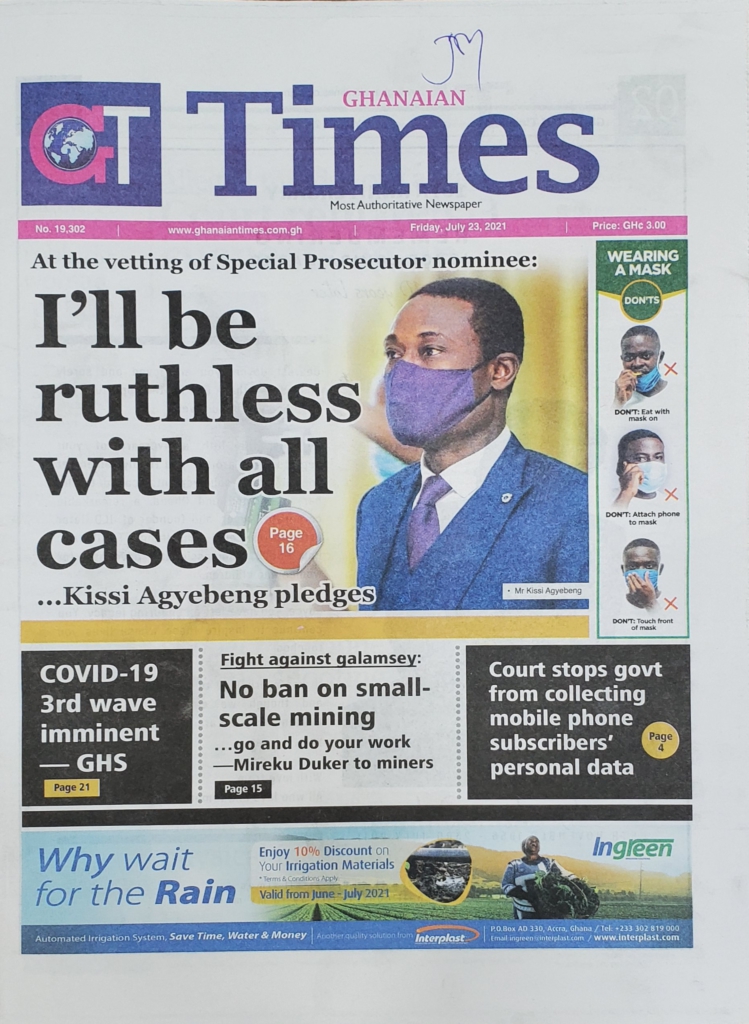 Today's front pages: Friday, July 23, 2021 Today's front pages: Friday, July 23, 2021