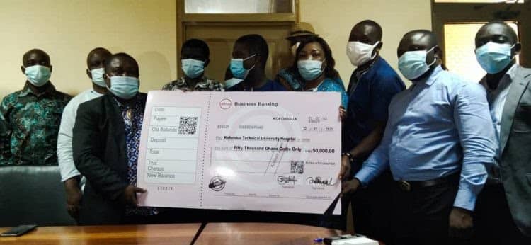 TUTAG, Koforidua Chapter, donates GH¢50,000 to support construction of university hospital