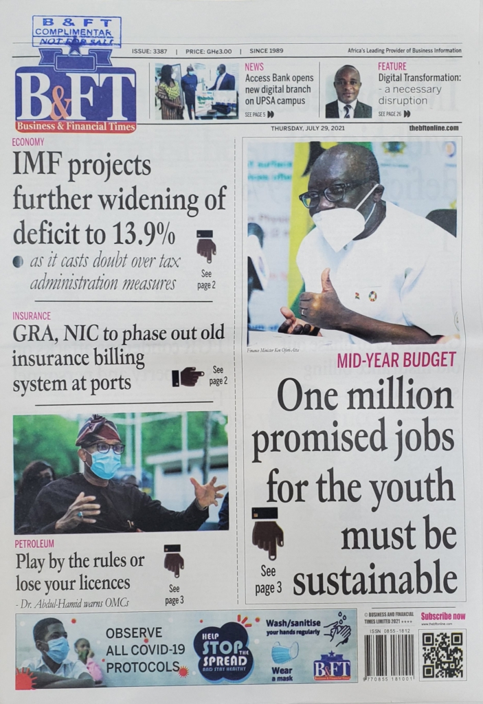 Today's frontpages: Thursday, July 29, 2021