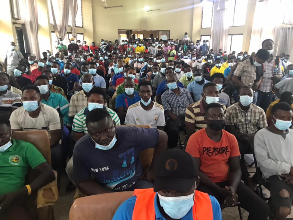 Hundreds of pragya and okada riders trained on road safety in Techiman