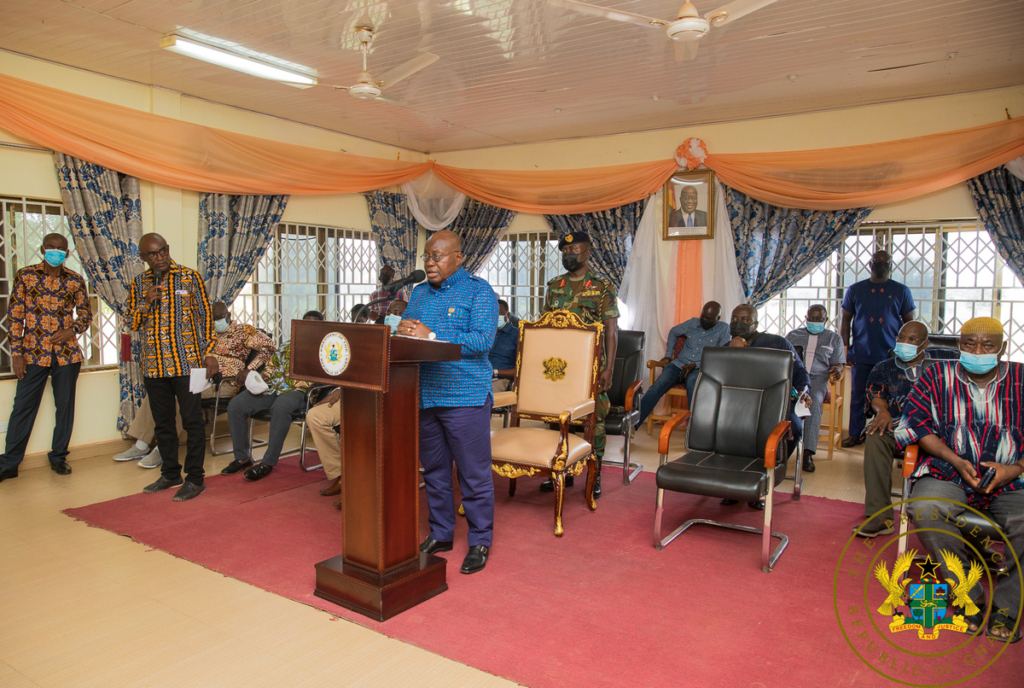'Your interventions in Nandom unparalleled' - Nandom Chiefs to Akufo-Addo