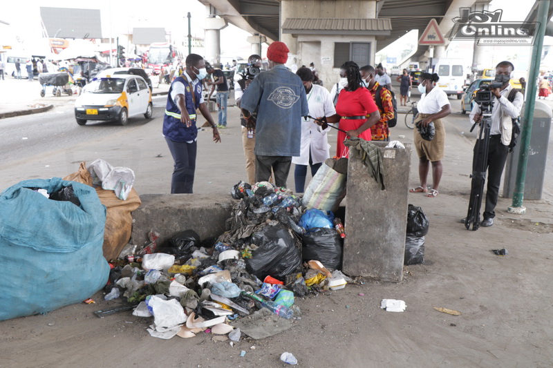 Photos: Cleanghana Campaign, Metro Health Inspectors issue abatement orders to three Food vendors