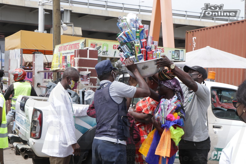 Photos: Cleanghana Campaign, Metro Health Inspectors issue abatement orders to three Food vendors