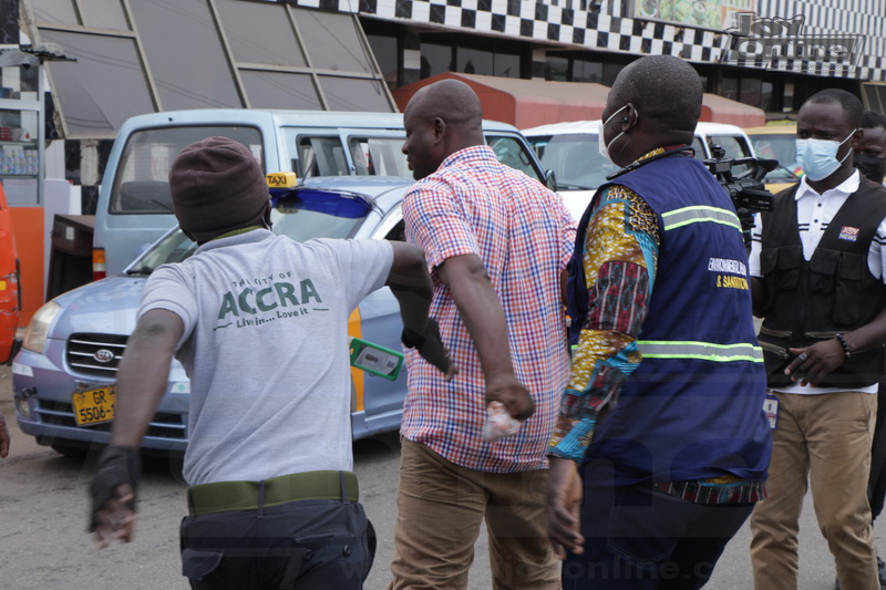 Photos: Cleanghana Campaign, Metro Health Inspectors issue abatement orders to three Food vendors