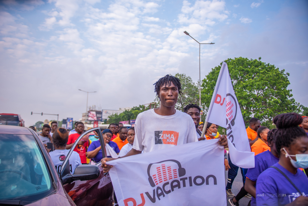 Photos from the first edition of DJUGA's health walk