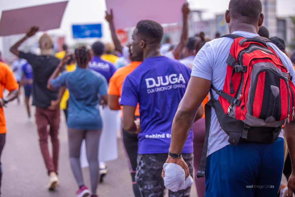 Photos from the first edition of DJUGA's health walk