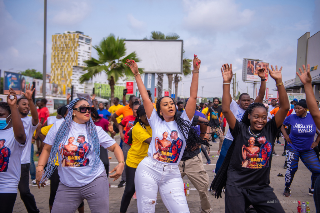 Photos from the first edition of DJUGA's health walk